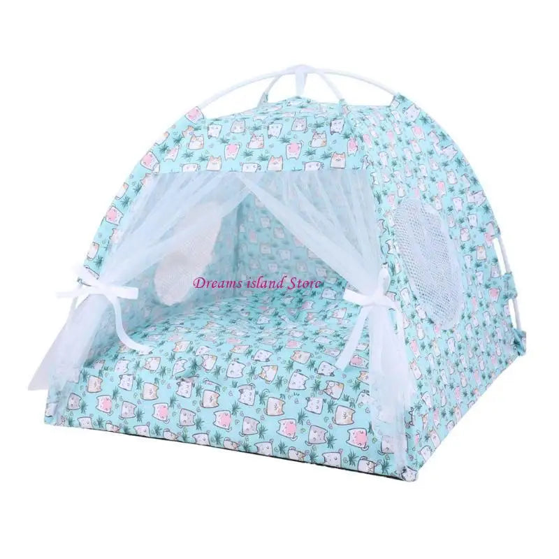 Foldable Pet Tent Outdoor Cats House Camping Traveling Wear Resistant Tent HX6C