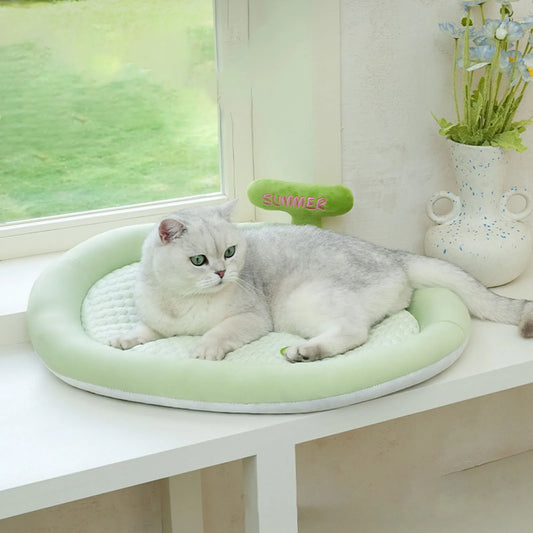 Pet Cooling Mat Anti Slip Comfortable Kitten Puppy Kennel Cushion Dog Sleeping Pad for Small and Medium Dogs Cats Pet Supplies