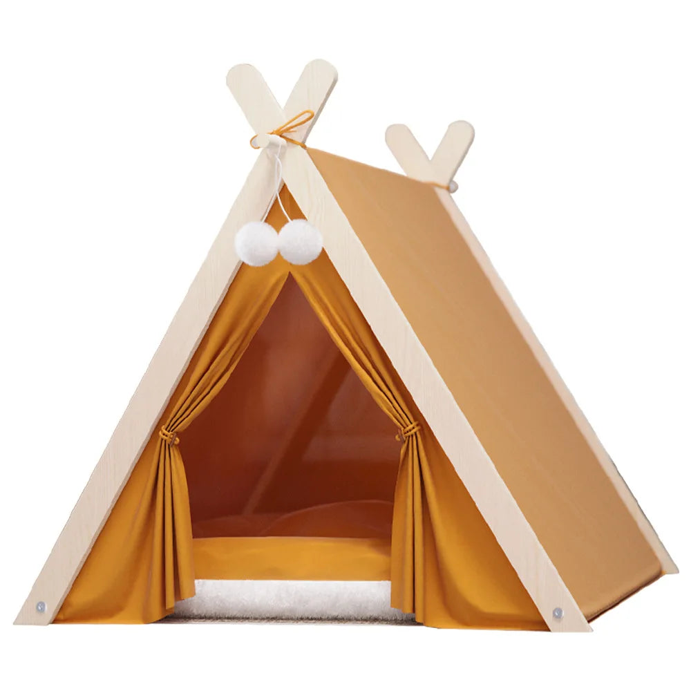 Elevated Enclosed Dog Tent Bed - Cozy Secure, All-Season for Small Dogs, Summer-Ready Portable Design Cool Summer Design