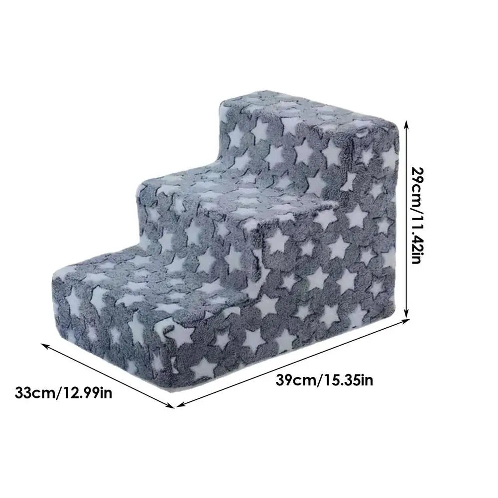 Pet Stairs Dog Stairs Removable Washable Dog Climbing Ladder Sofa Bed Climbing Ladder For Cats Dogs Pets Furniture Pet Dogs Ramp