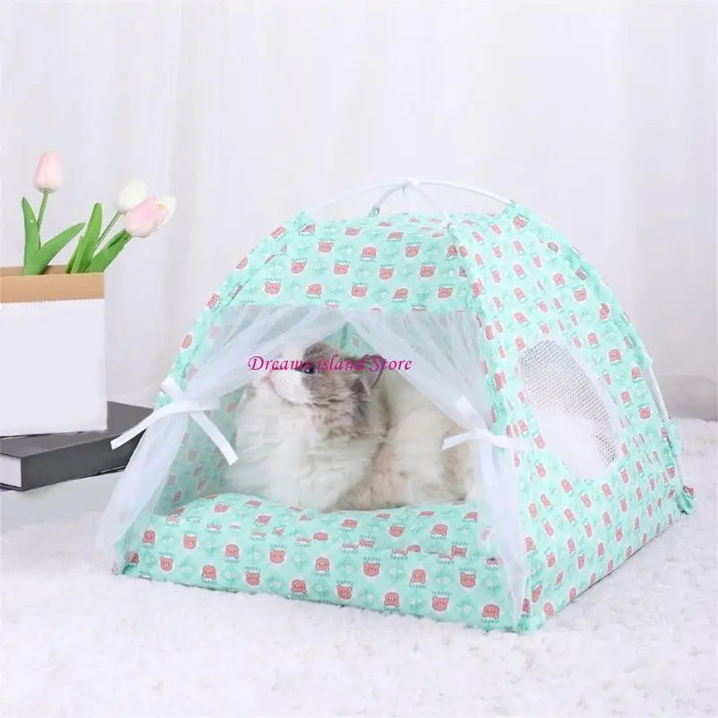 Foldable Pet Tent Outdoor Cats House Camping Traveling Wear Resistant Tent HX6C