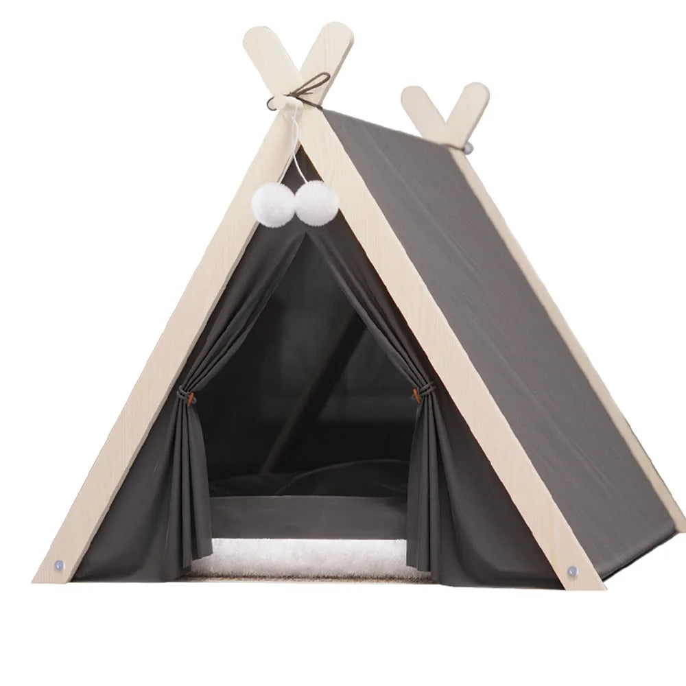 Elevated Enclosed Dog Tent Bed - Cozy Secure, All-Season for Small Dogs, Summer-Ready Portable Design Cool Summer Design
