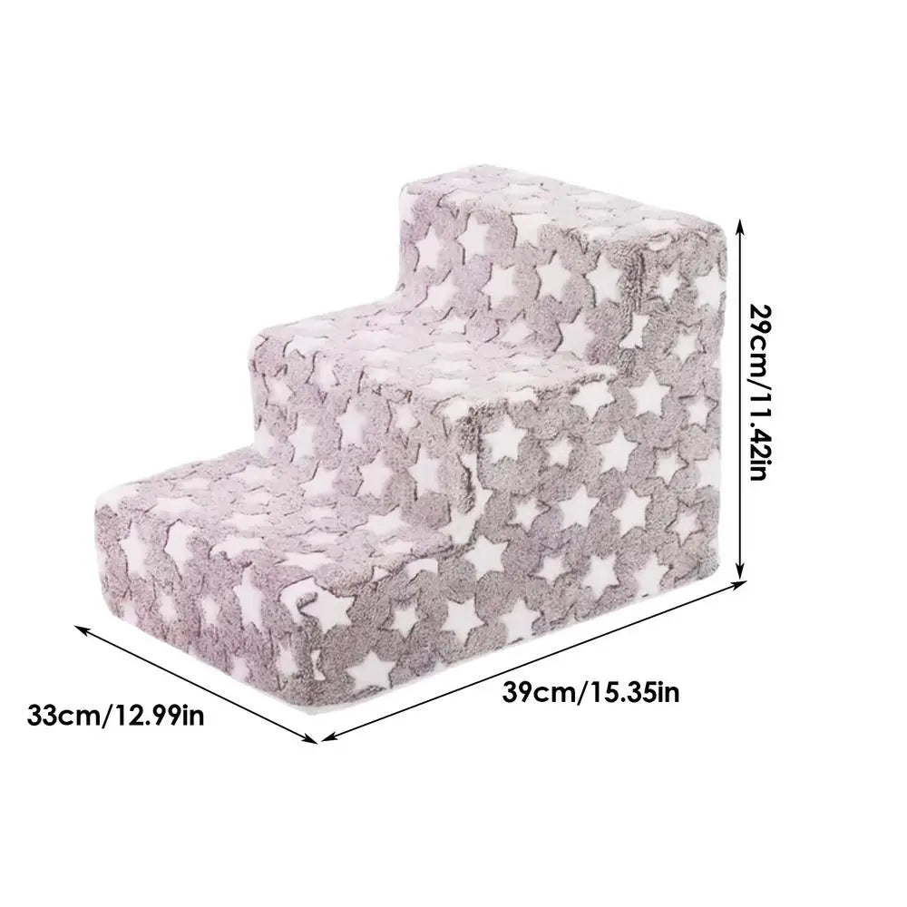 Pet Stairs Dog Stairs Removable Washable Dog Climbing Ladder Sofa Bed Climbing Ladder For Cats Dogs Pets Furniture Pet Dogs Ramp