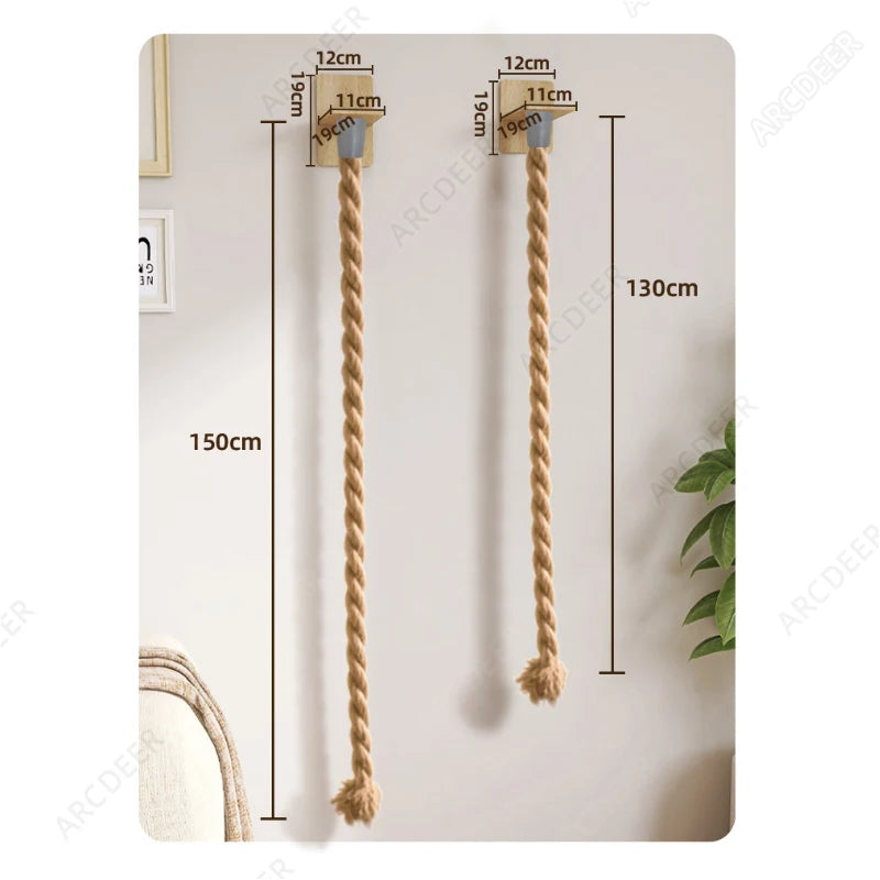 Cat Climbing Rope Cat Climbing  High Altitude Rope Large Cat Rope Tree Wall Climbing Tower Toy Indoor Cat Pillar Pet Toys