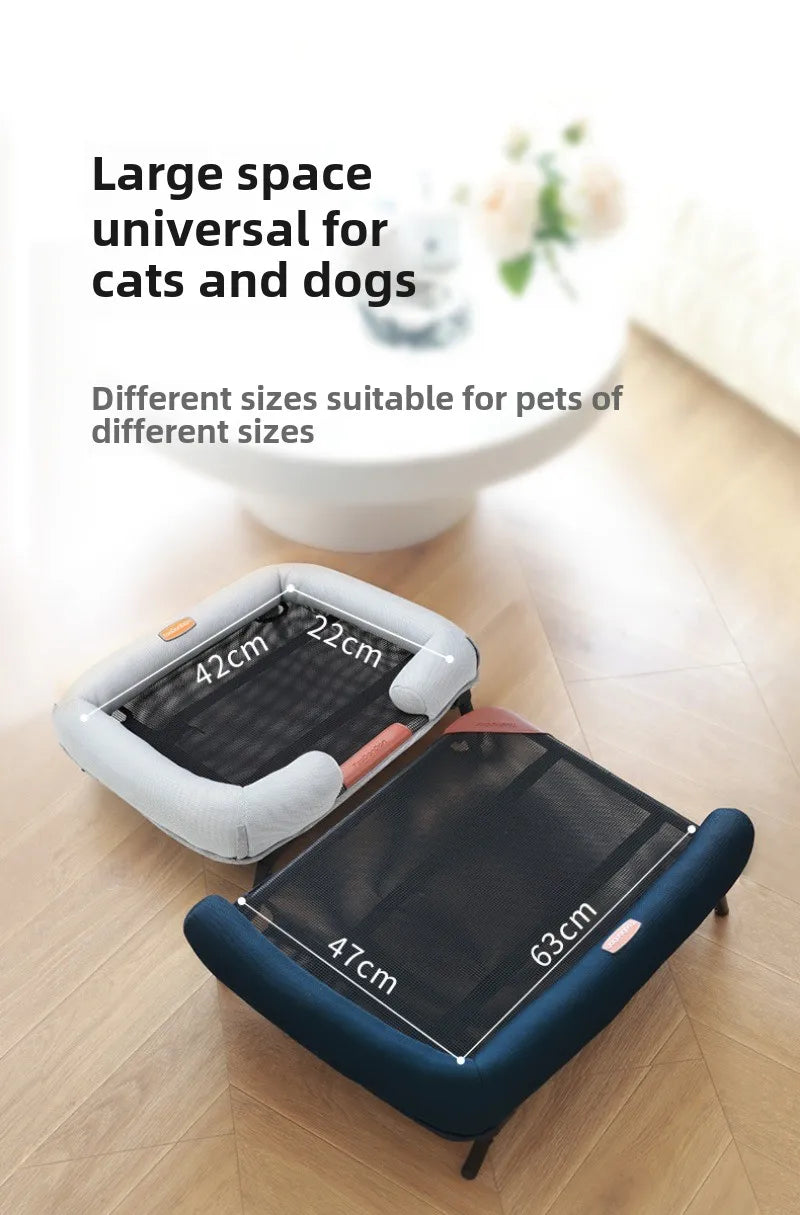 Pet Tent Folding Bed House with Cushion Outdoor Indoor Folding Moisture-proof Cats and Dogs Nest Portable Removable Cat Bed