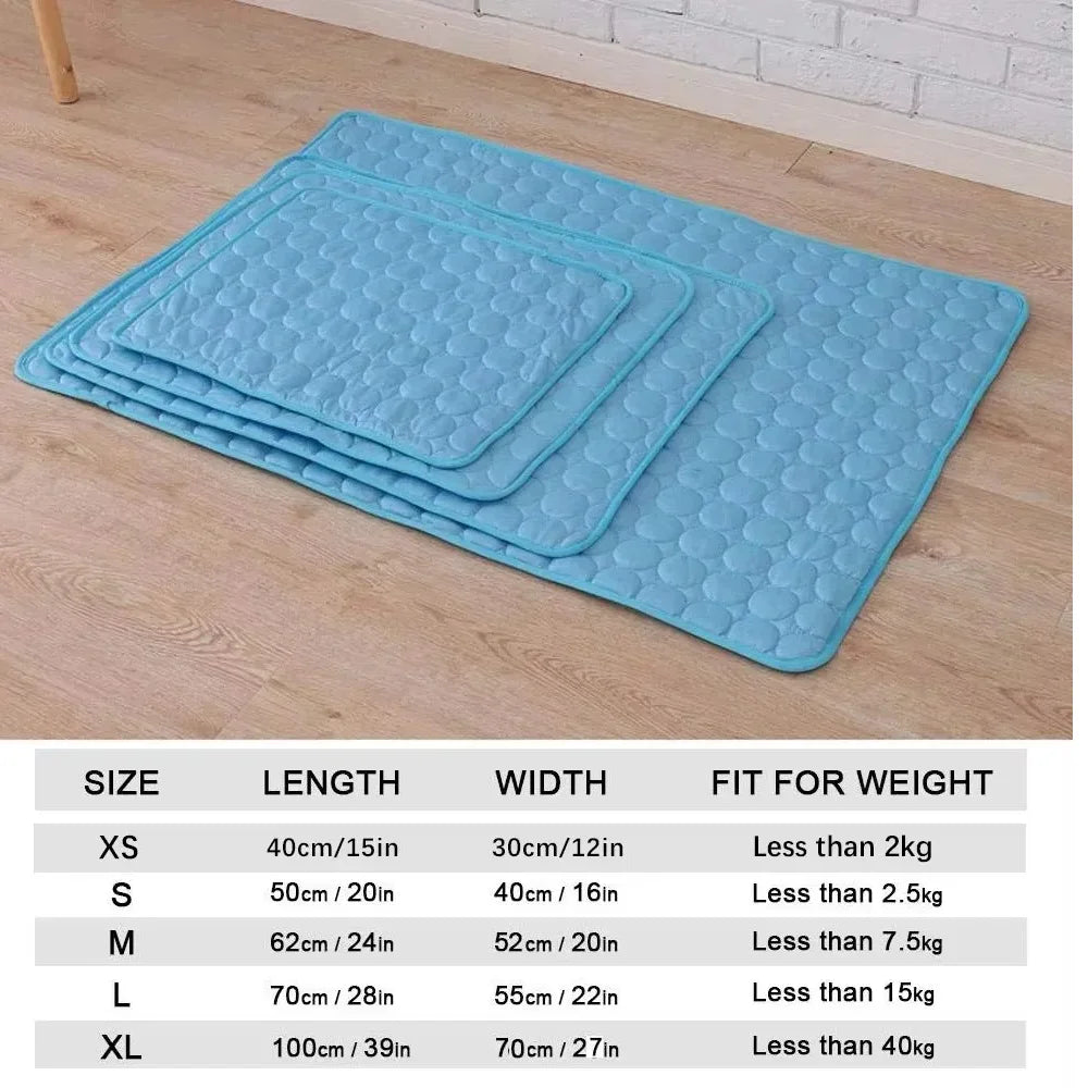 Pet Cooling Mat for Dogs and Cats Moisture Proof Breathable Durable Cooling Bed Summer Comfort Pad Small Large Pets Use