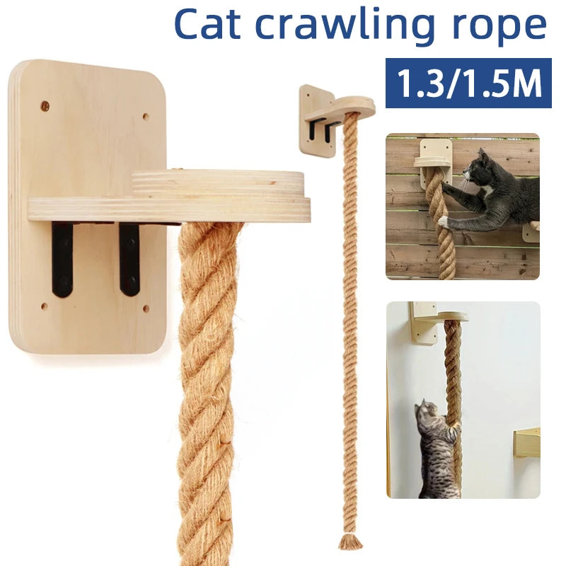Cat Climbing Rope Cat Climbing  High Altitude Rope Large Cat Rope Tree Wall Climbing Tower Toy Indoor Cat Pillar Pet Toys