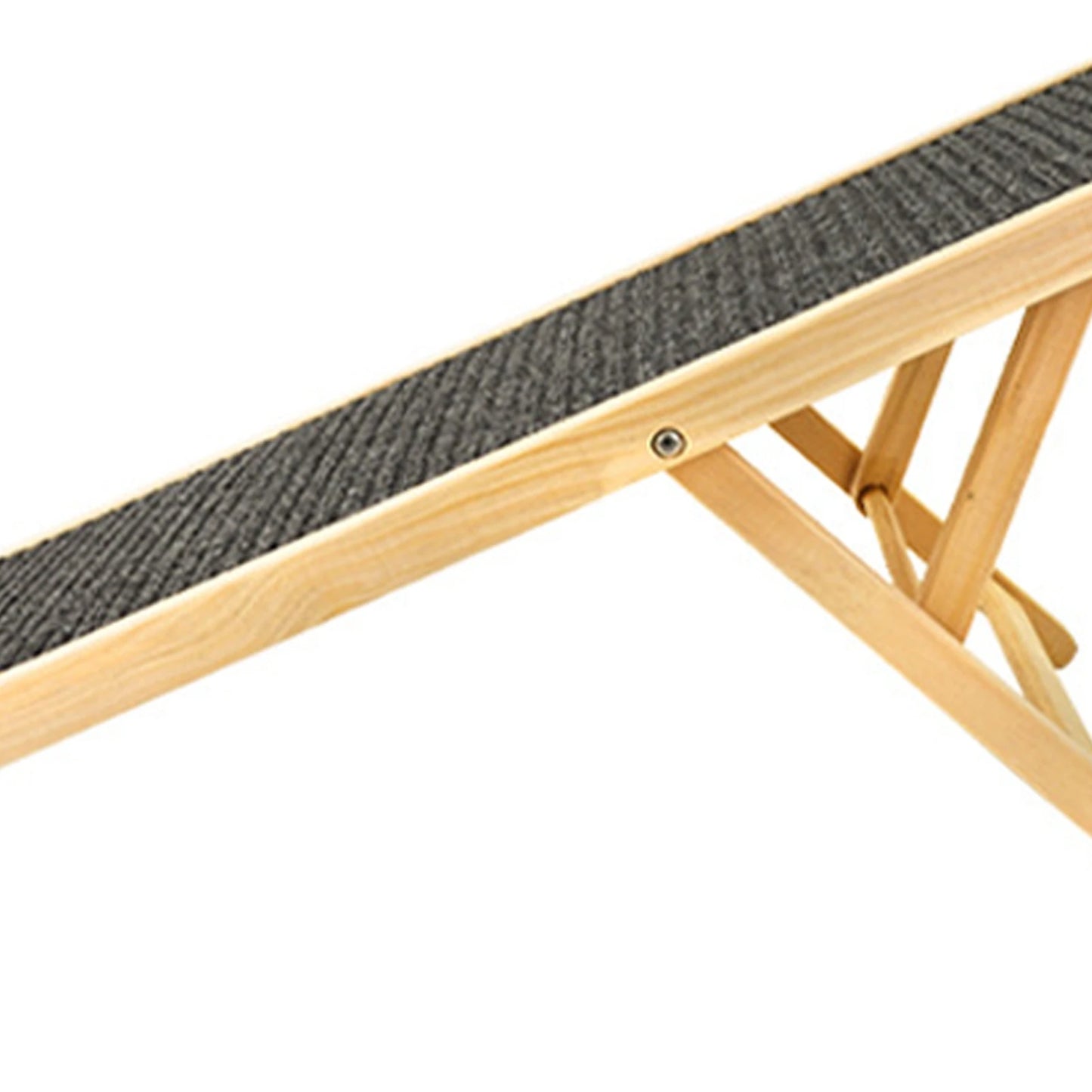 Pet Cat Ladder Wood Dog Ramp Height Adjustable Slip Resistance Foldable Pet Climbing Ladder for Sofa Bed Car Pet Climbing Ladder