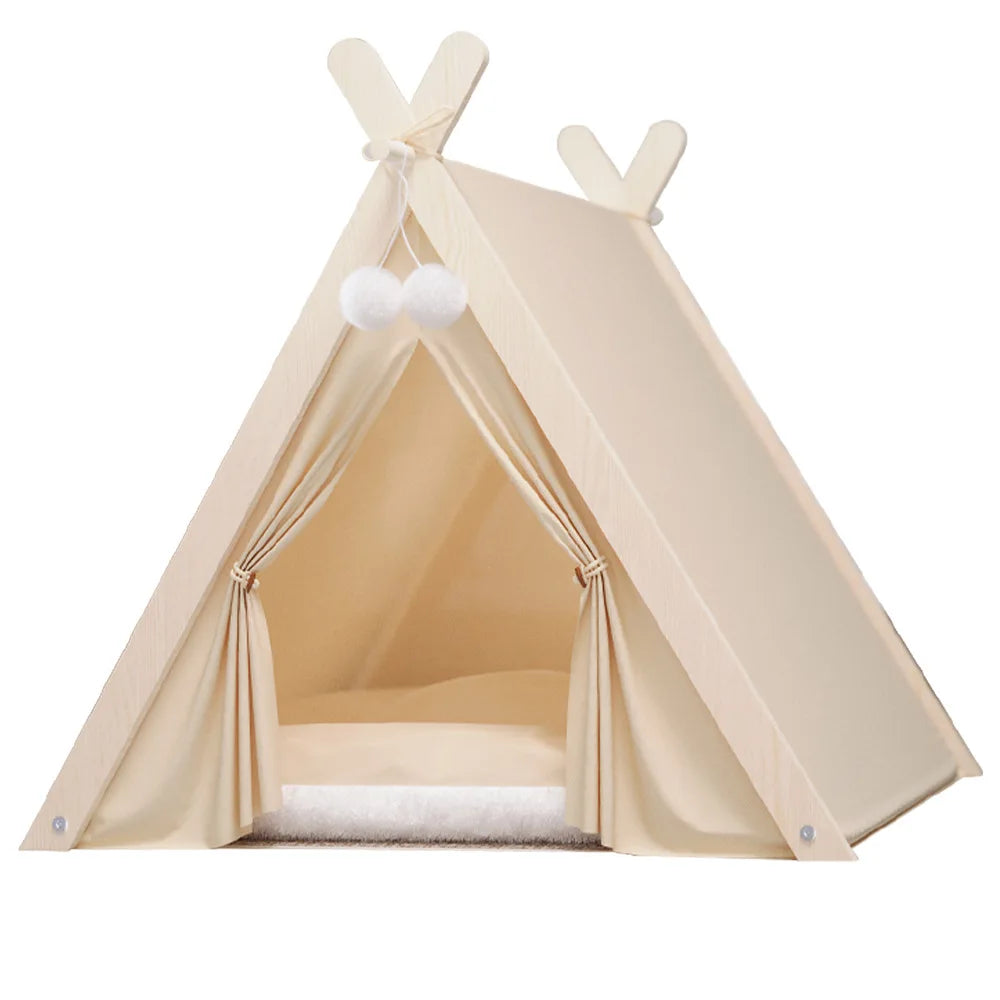 Elevated Enclosed Dog Tent Bed - Cozy Secure, All-Season for Small Dogs, Summer-Ready Portable Design Cool Summer Design