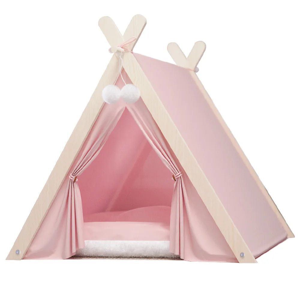 Elevated Enclosed Dog Tent Bed - Cozy Secure, All-Season for Small Dogs, Summer-Ready Portable Design Cool Summer Design