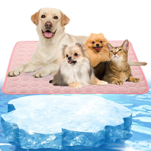 Pet Cooling Mat for Dogs and Cats Moisture Proof Breathable Durable Cooling Bed Summer Comfort Pad Small Large Pets Use