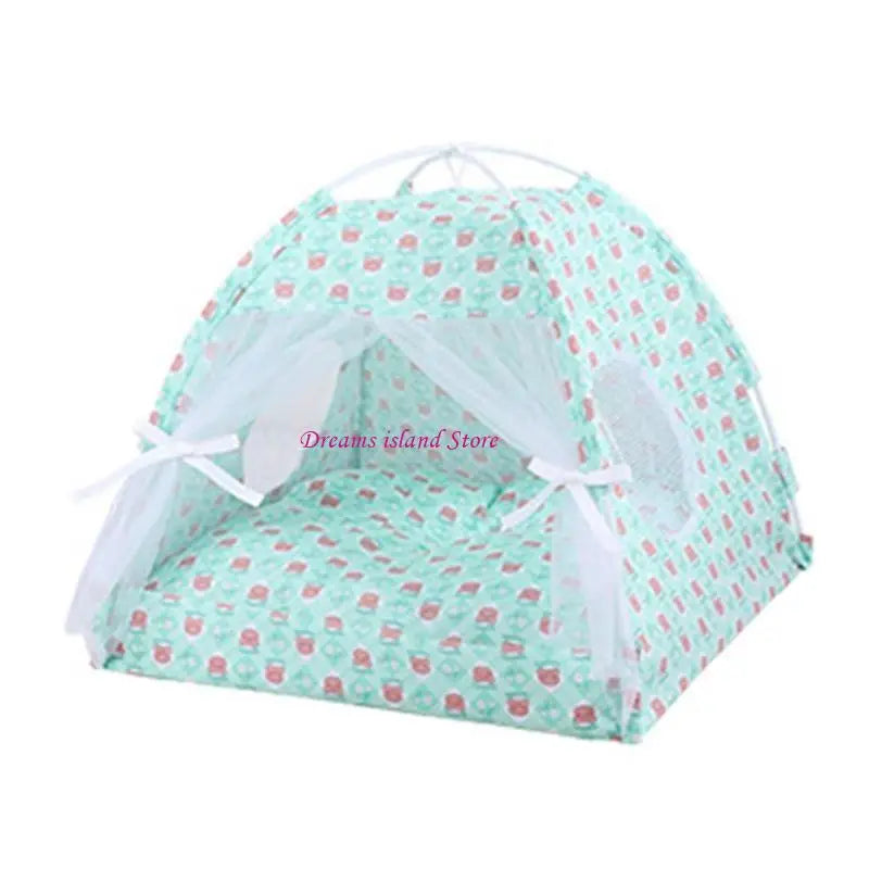 Foldable Pet Tent Outdoor Cats House Camping Traveling Wear Resistant Tent HX6C