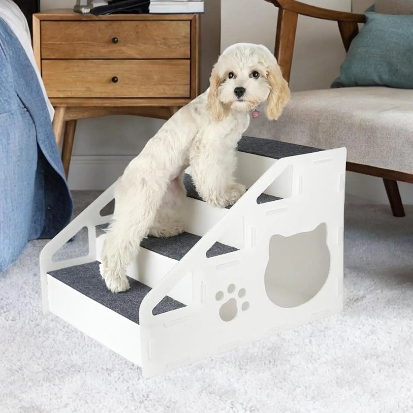 Pet Stair Dog Climbing Ladder Pet Supplies Portable Non Slip Detachable Cat