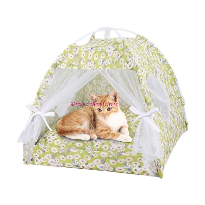 Foldable Pet Tent Outdoor Cats House Camping Traveling Wear Resistant Tent HX6C