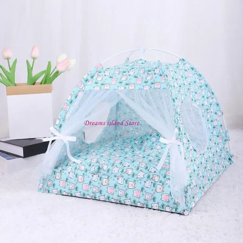 Foldable Pet Tent Outdoor Cats House Camping Traveling Wear Resistant Tent HX6C