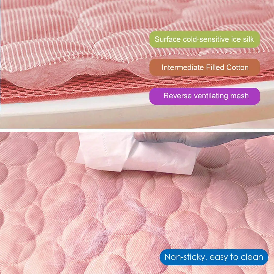 Pet Cooling Mat for Dogs and Cats Moisture Proof Breathable Durable Cooling Bed Summer Comfort Pad Small Large Pets Use