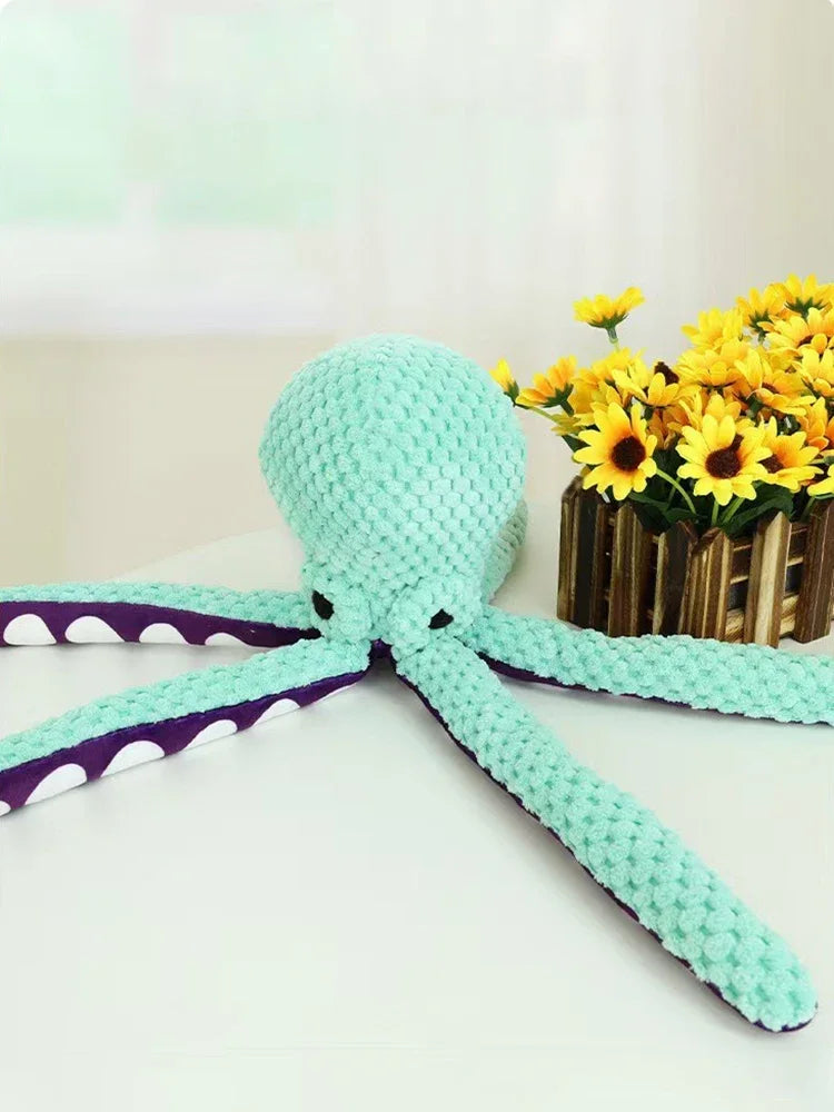 Pet Supplies Dog Bite Sounds Octopus Plush Toys Cat Dog Bite Resistance Sounds Relieve Boredom and Comfort Interactive Chew Toys