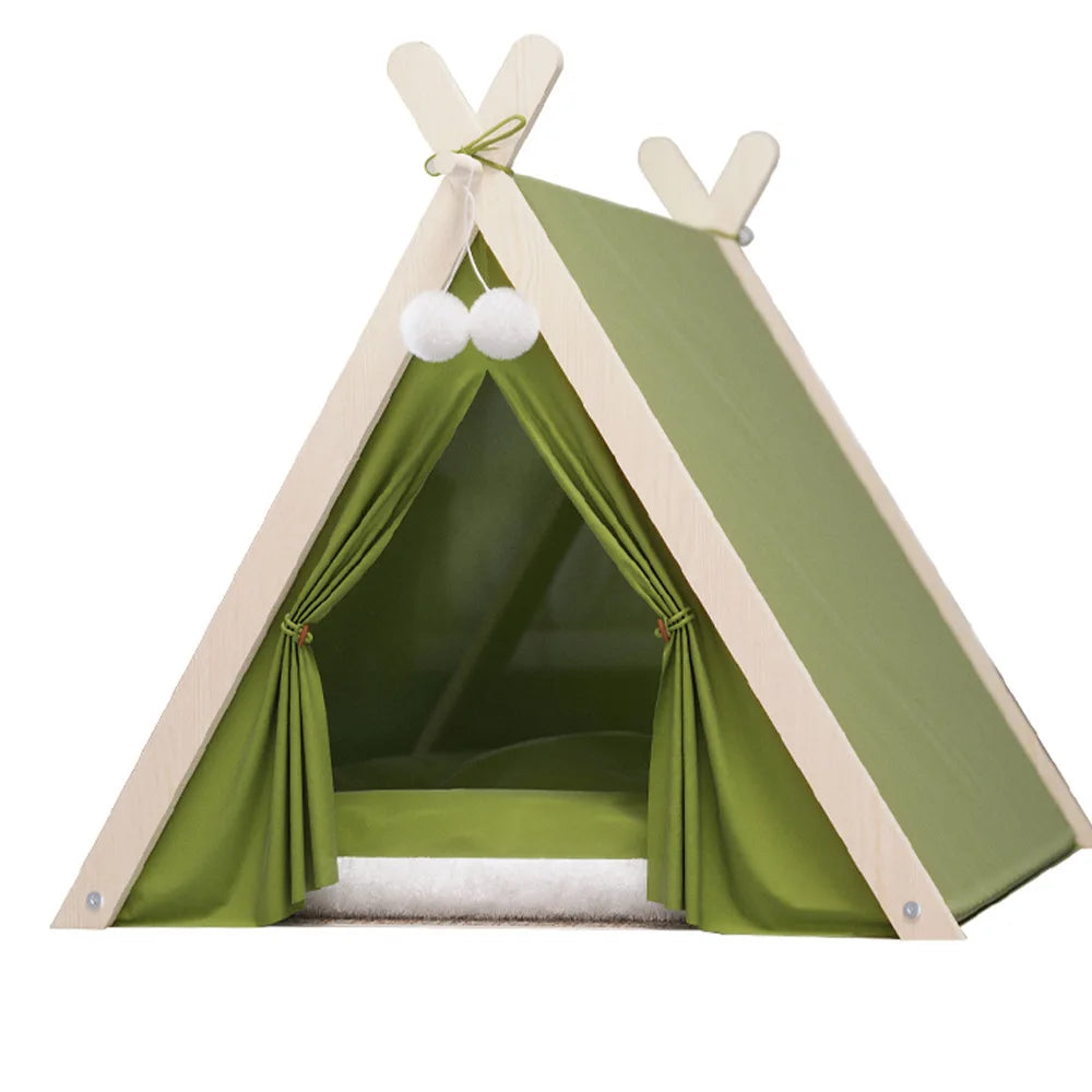 Elevated Enclosed Dog Tent Bed - Cozy Secure, All-Season for Small Dogs, Summer-Ready Portable Design Cool Summer Design