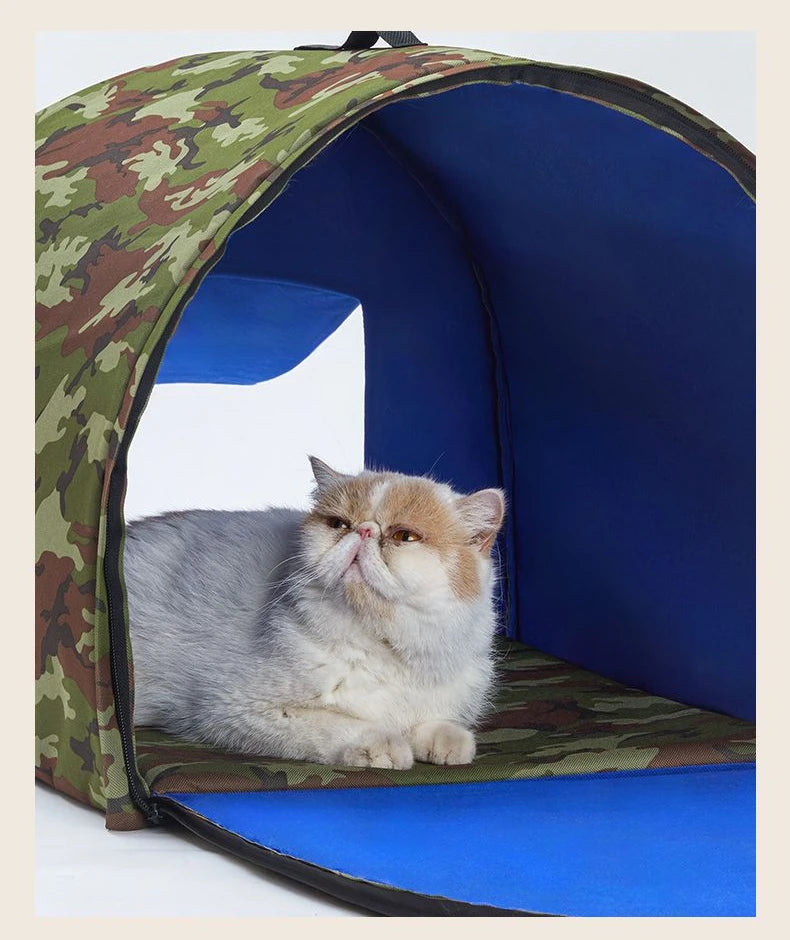 Cat Outdoor Tent Pets Waterproof Warm Beds House Pet Puppy Comfort Semi Enclosed Sleeping Furniture Cat Supplies Accessories