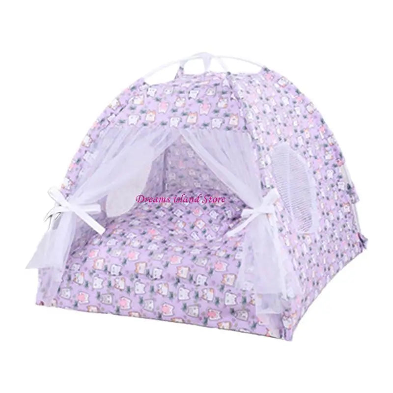 Foldable Pet Tent Outdoor Cats House Camping Traveling Wear Resistant Tent HX6C