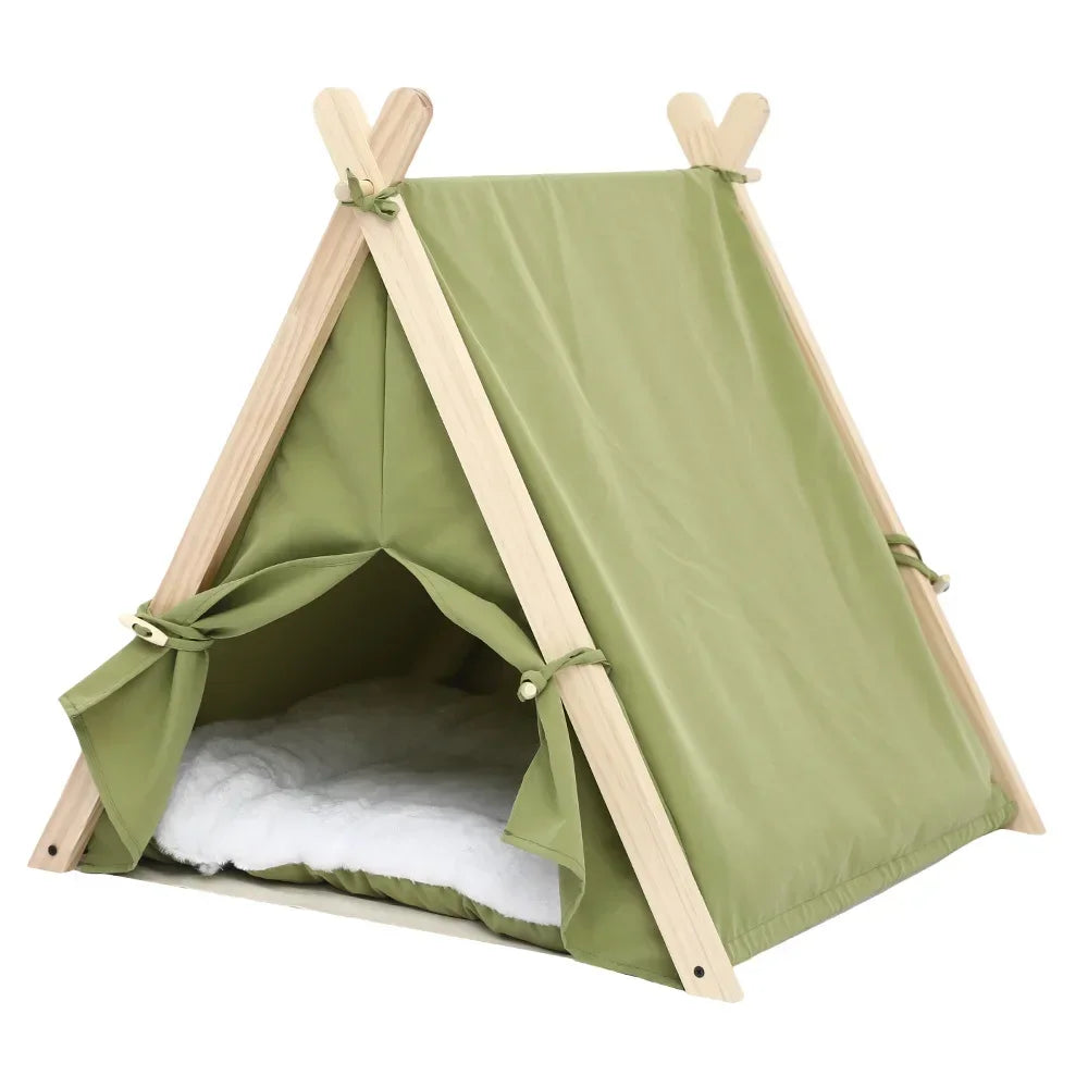 Pet Tent House Cat Bed Portable Dog Cat Universal Teepee Foldable Puppy Kitten Indoor Outdoor Kennels For Pet Tent  Animals Bed