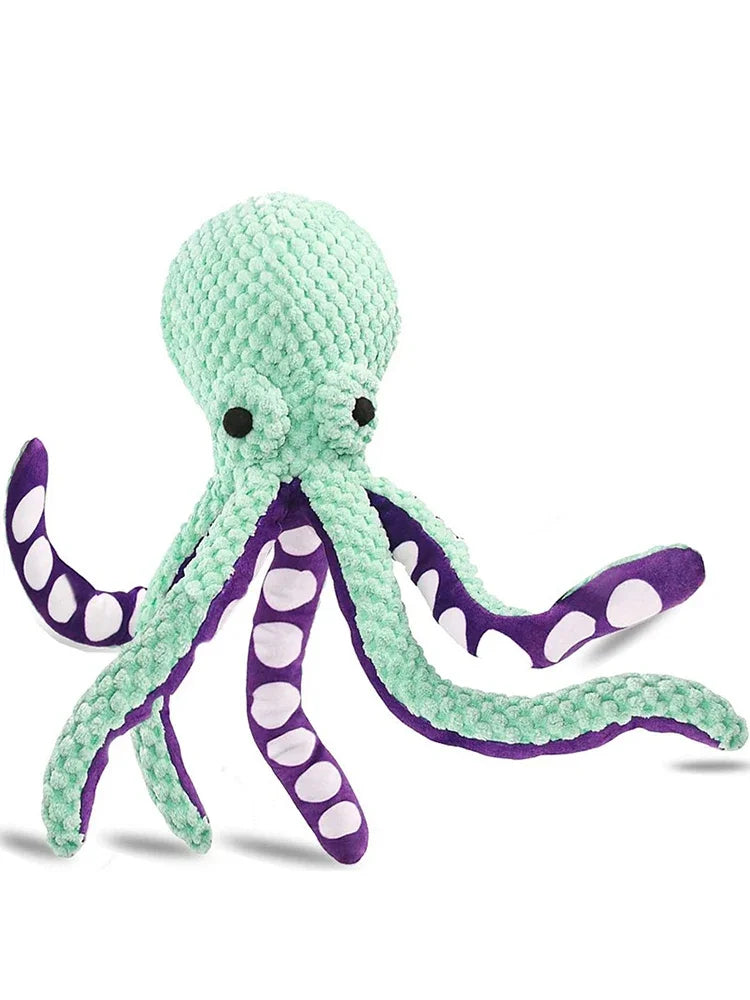 Pet Supplies Dog Bite Sounds Octopus Plush Toys Cat Dog Bite Resistance Sounds Relieve Boredom and Comfort Interactive Chew Toys
