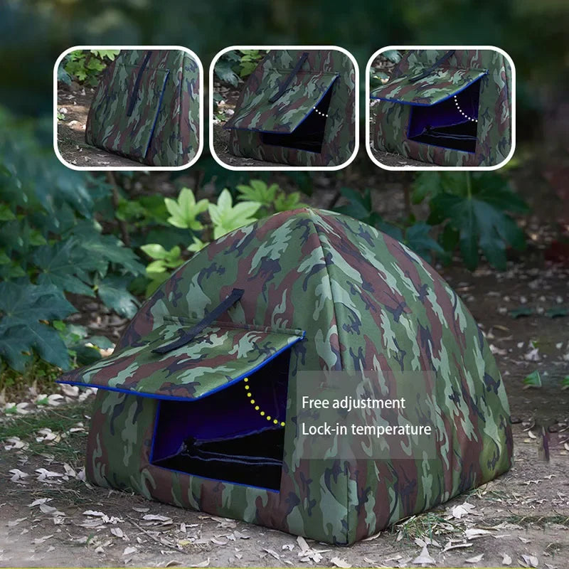 Cat Outdoor Tent Pets Waterproof Warm Beds House Pet Puppy Comfort Semi Enclosed Sleeping Furniture Cat Supplies Accessories